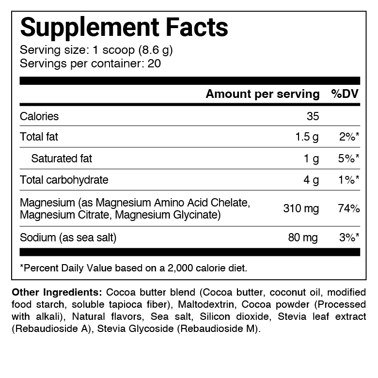 TRIPLE MAGNESIUM POWDER - Chocolate