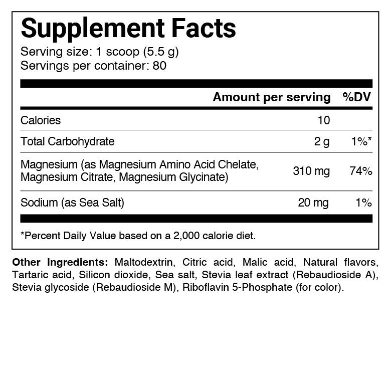 TRIPLE MAGNESIUM POWDER - Pineapple Coconut